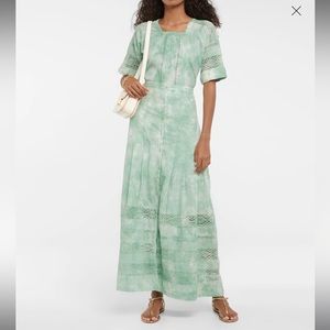 LoveShackFancy Green Midi Dress